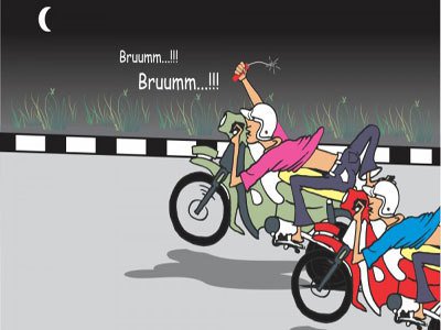 ilustrasi-balapan-liar
