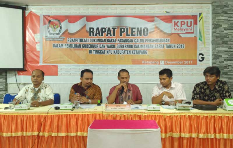 Pleno KPU Ketapang