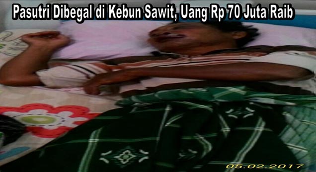 Pasutri Dibegal di Kebun Sawit, Uang Rp 70 Juta Raib
