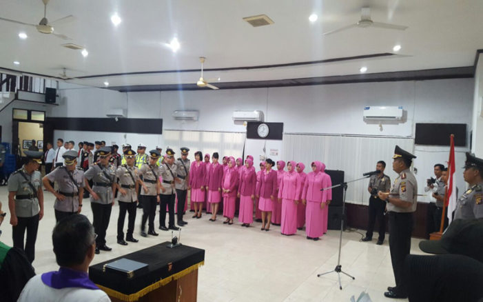 Sertijab, Sejumlah Perwira Polres Bergeser