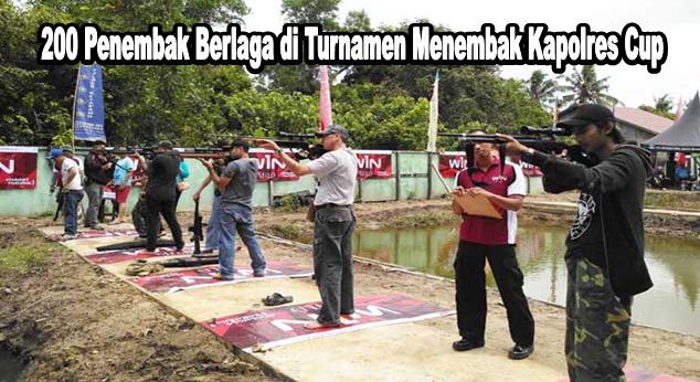 200 Penembak Berlaga di Turnamen Menembak Kapolres Cup