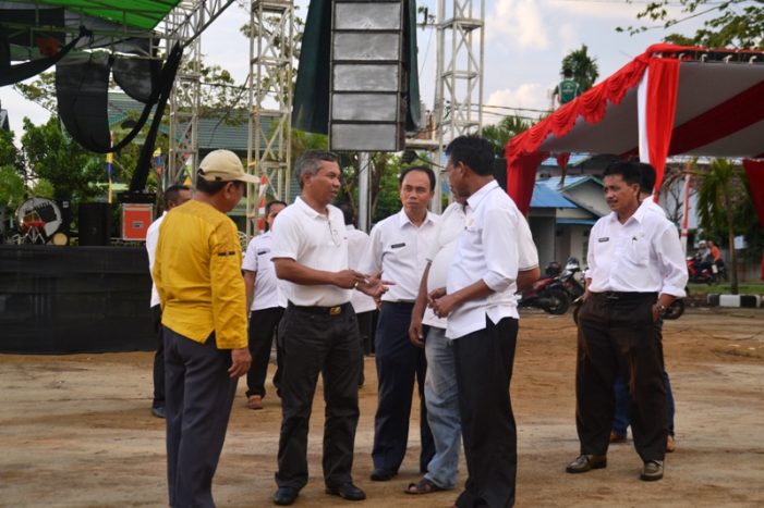 Bupati Tinjau Persiapan Peresmian Masjid Agung Al-Ikhlas