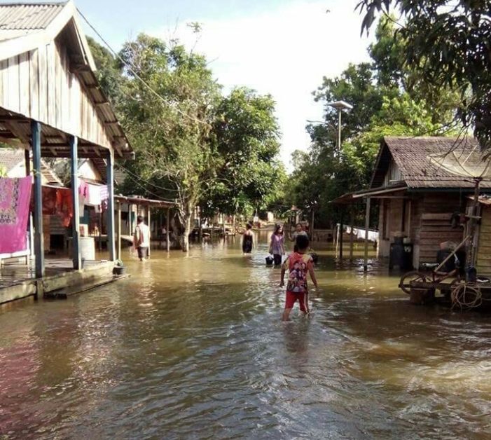 Sungai Jelai Meluap, Dua Desa Terendam Banjir