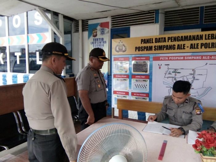 Kapolres Ketapang Cek Kesiapan Pos Pengamanan Hari Raya