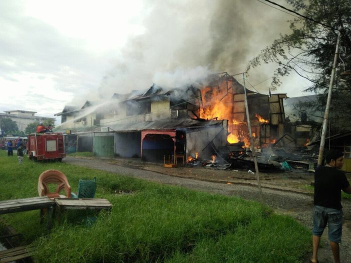 Kebakaran Ruko Sentap Diduga Konsleting Listrik