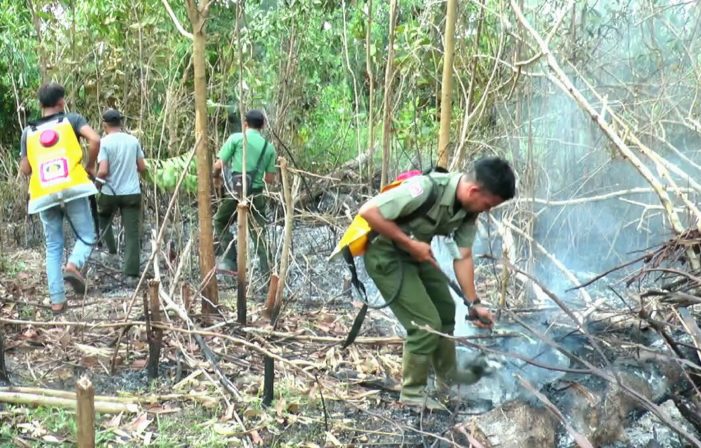 Lahan Dekat Rumah Dinas Wakil Bupati KKU Terbakar
