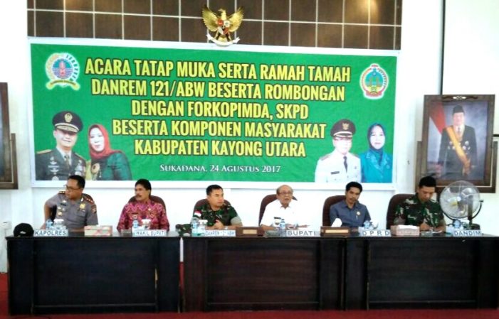 Dihadapan Danrem 121/ABW, Bupati KKU Sampaikan Ini