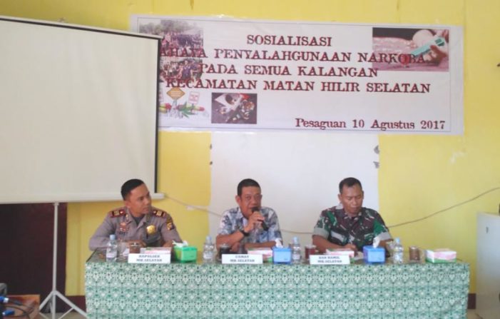 Tekan Penyalahgunaan Narkoba, Pemerintah Kecamatan MHS Gelar Sosialisasi Tekan Penyalahgunaan Narkoba, Pemerintah Kecamatan MHS Gelar Sosialisasi