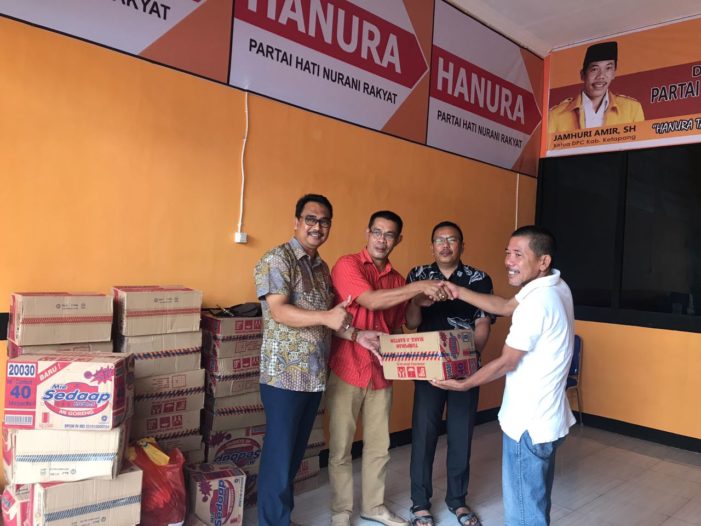 Hanura Peduli Korban Banjir, Salurkan Bantuan Sembako ke Lokasi Bencana