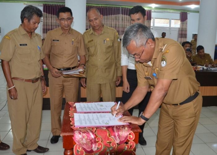 Disaksikan Kades dan Camat Pemkab MoU dengan PT KEAFIP