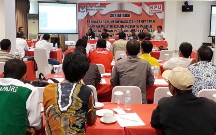 KPU Gelar Sosialisasi Pendaftaran dan Verifikasi Parpol