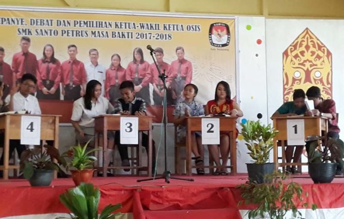 Pemilihan OSIS, SMK St Petrus Gelar Debat Paslon