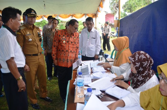 Wabup Pantau Proses Pilkades Sukabangun Dalam dan Desa Baru