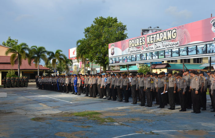 Amankan Malam Tahun Baru Polres Apel Gabungan
