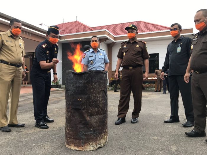 Barang Bukti Narkoba Dimusnahkan