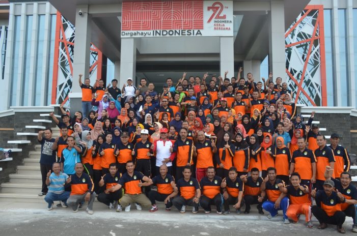 Ratusan Pegawai Pemkab Ikuti Senam Pagi Jumat