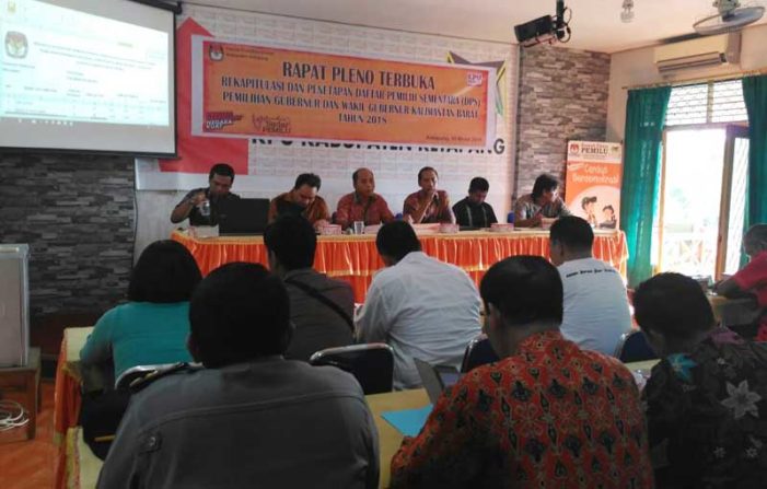 KPU Ketapang Tetapkan DPS Untuk Pilkada 2018