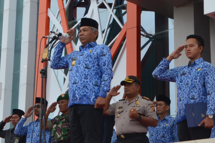 Bupati Inspektur Upacara Hari Otonomi Daerah ke XXII
