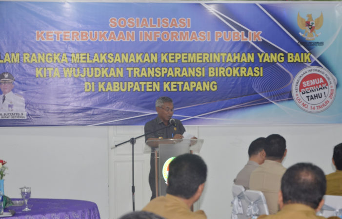 Pemkab Ketapang Sosialisasikan UU keterbukaan Informasi Publik
