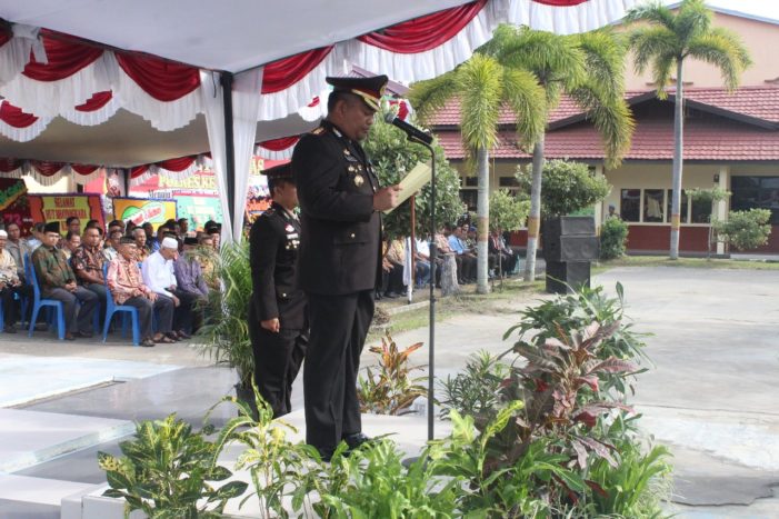 Kapolres Pimpin Upacara HUT Bhayangkara ke- 72, ini Amanat Presiden