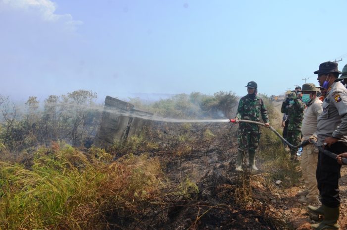 Lahan Gambut Jalan Pelang – Tumbang Titi Terbakar