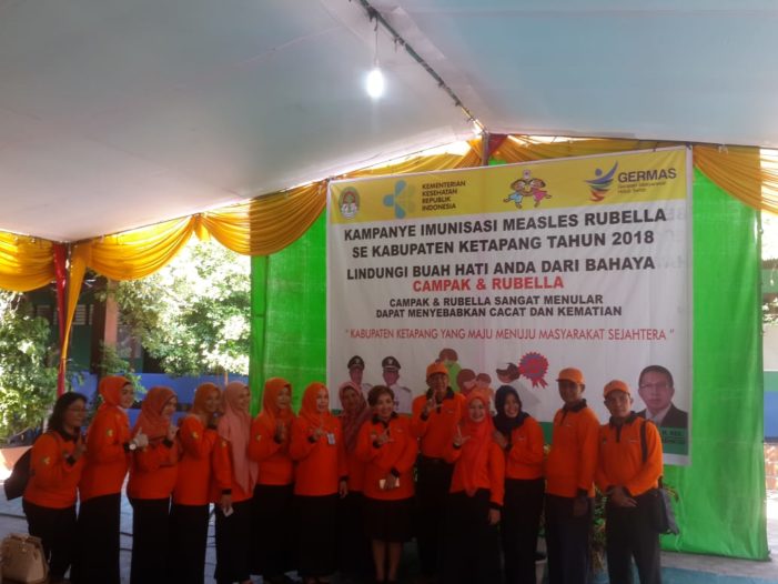 Bupati Hadiri Kampanye Imunisasi Measles Rubella