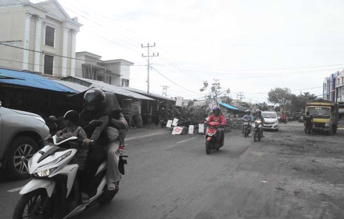 Pohon Albasia Di WR Supratman Tumbang Menutupi Badan Jalan