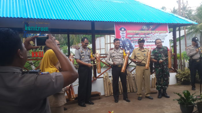 Kapolres Resmikan Rumah Baca dan Laoucing Program Kalimas Polsek Muara Pawan