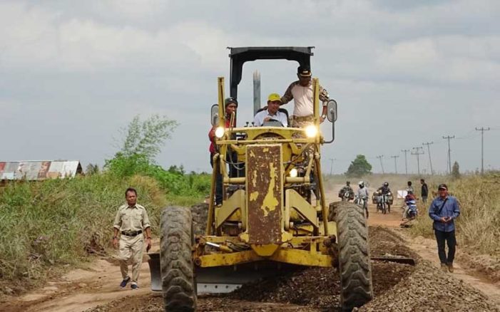 Progres Pekerjaan Jalan Pelang – Batu Tajam Baru 30 Persen