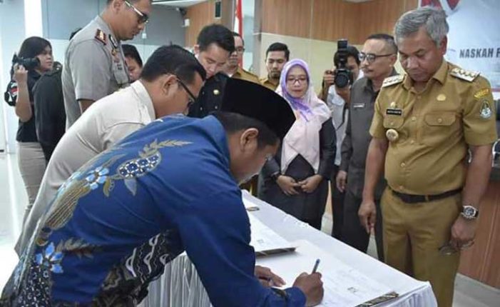 Untuk Pilkada, Pemkab Gelar Penandatanganan NPHD