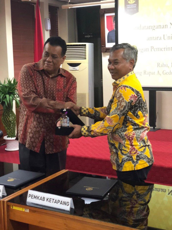 Pemkab Ketapang Tandatangani Nota Kesepakatan Dengan Universitas Indonesia