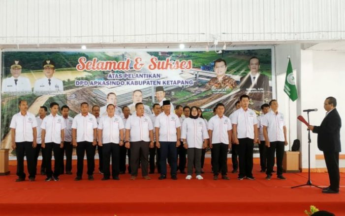 Pengurus DPD Apkasindo Ketapang Dilantik
