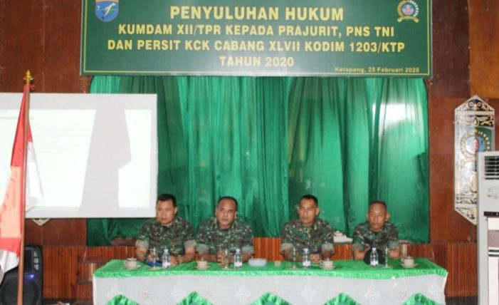 Kodim 1203 Gelar Penyuluhan Hukum