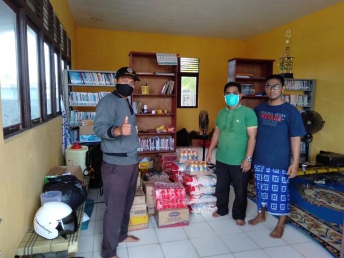 Puluhan ODP Covid-19 Terima Bantuan Sembako