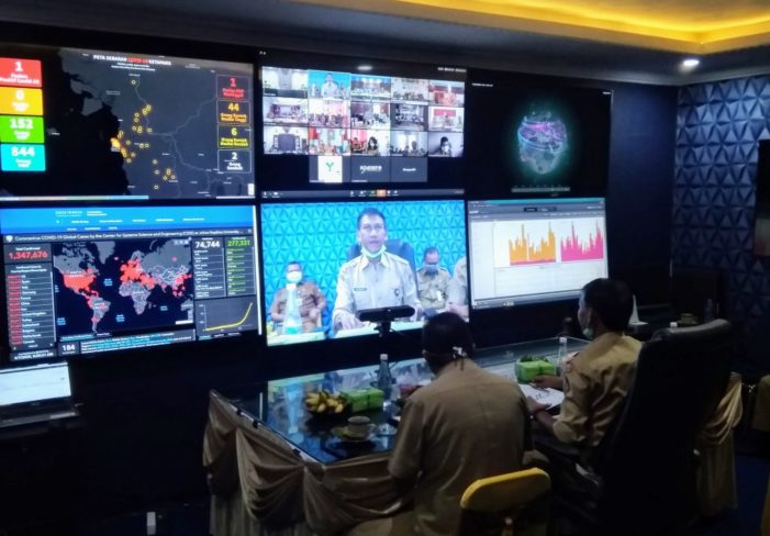 Teleconference, Pemkab Laporkan Kondisi Ketapang Penanganan Covid-19
