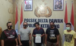 Tipu Warga Berdalih Sumbangan, AN di Amankan Anggota Polsek Delta Pawan