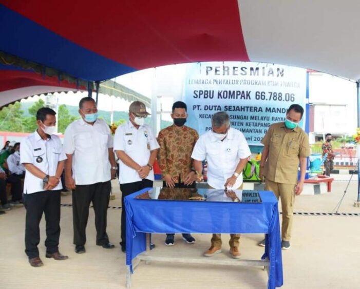 SPBU 3T Sungai Melayu Diresmikan Bupati Martin Rantan