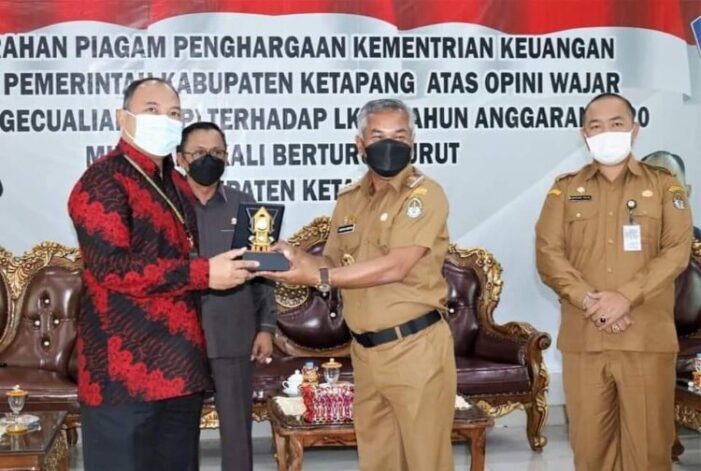 Pemkab Ketapang Terima WTP Ke-7 dari BPK RI