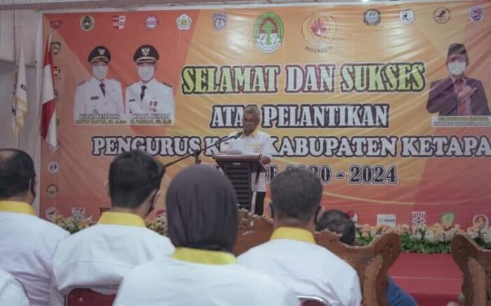 Pesan Bupati Pengurus Koni Ketapang Bekerja & Berkarya Dengan Baik