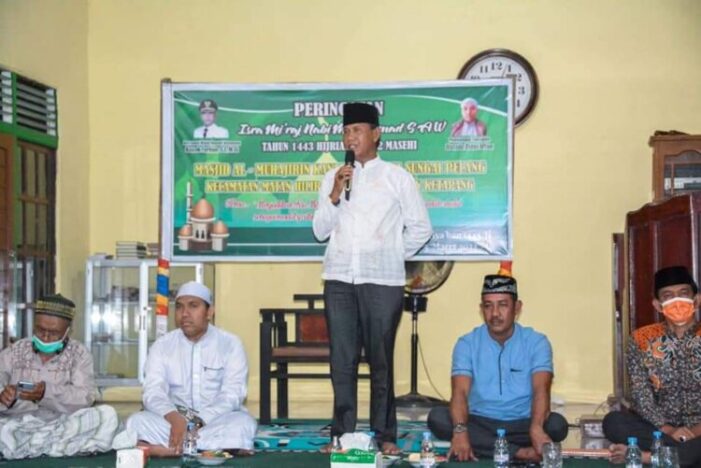 Wabup Hadiri Peringatan Isra Mi’Raj di Masjid Al-Muhajirin