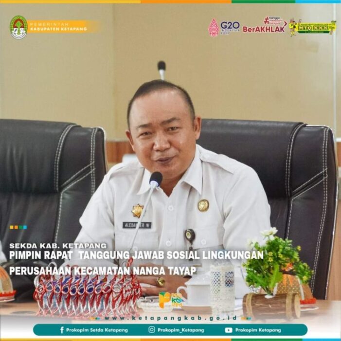 Sekda Pimpin Rapat Penanganan Jalan Sungai Kelik Tayap yang Terendam Banjir