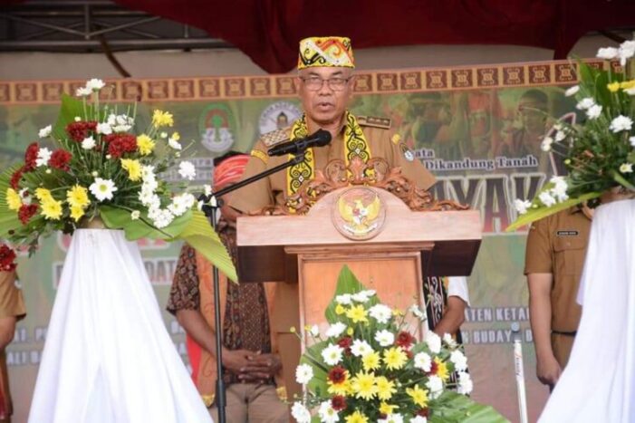 Bupati Ketapang Resmi Buka Pentas Seni Budaya Dayak Ke-VIII Tahun 2022