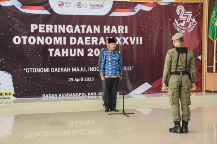 Wabup Ketapang Pimpin Upacara Peringatan Hari Otonomi Daerah Ke-XXVII
