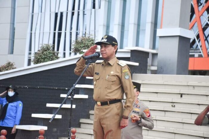 Wabup Pimpin Apel Gelar Pasukan Penanggulan Karhutla