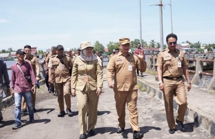 Sekda Tinjau Dermaga Tembilok 
