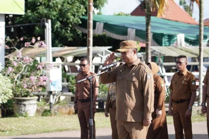 Sekda Pimpin Apel di Halaman Distanakbun, Sampaikan Hal Penting