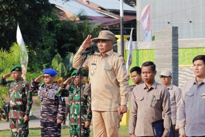 Bupati Inspektur Upacara Militer Tugu Juang Tumbang Titi