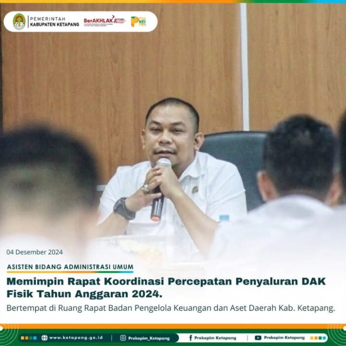 Pemkab Gelar Rakoor Percepatan Penyaluran DAK