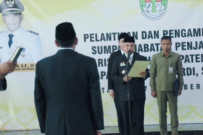 Bupati Lantik Pj Sekda Ketapang