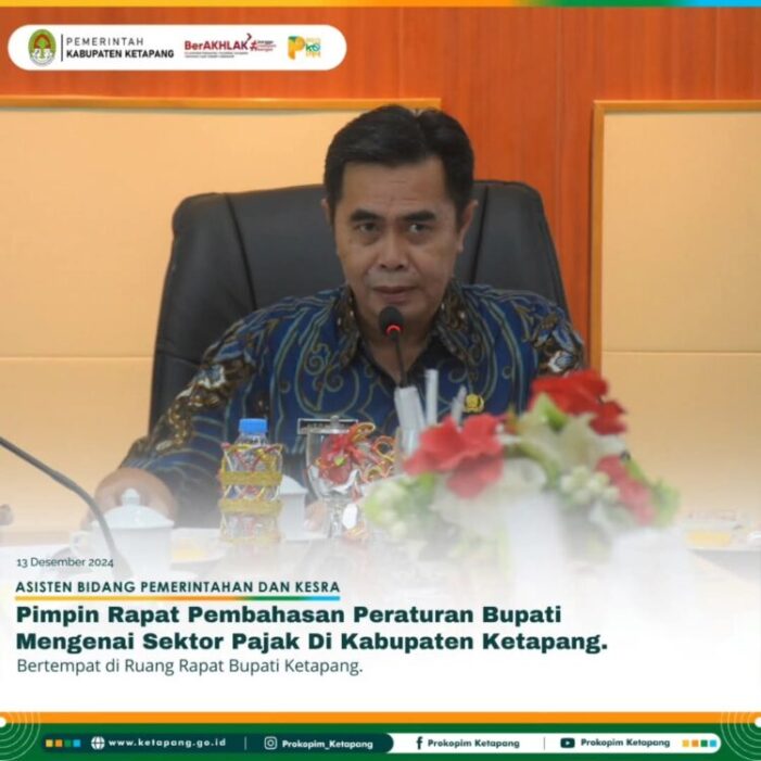 Asisten Sekda Pimpin Rapat Pembahasan Peraturan Bupati